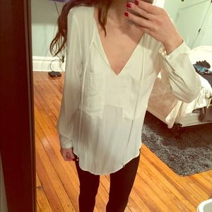 Zara White Blouse