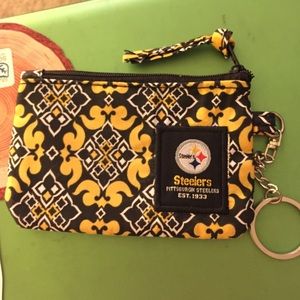 🚫SOLD🚫Vera Bradley inspired steelers wallet