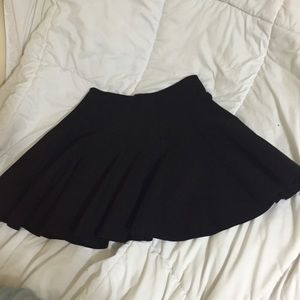 black skater skirt