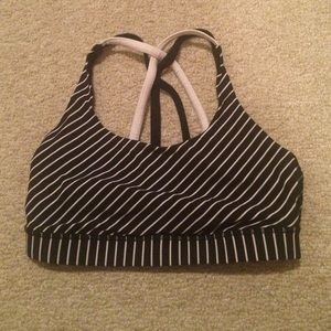 WILD Lulu striped sports bra