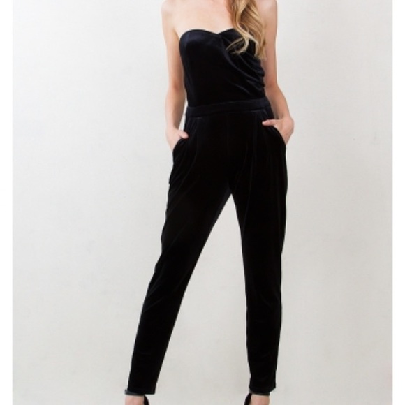 STUNNING velvet jumpsuit! Perfect 4 the holidays!