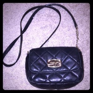 Black Quilted Michael Kors Crossbody