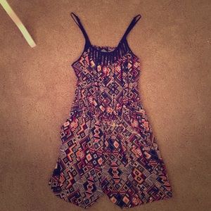 Aztec print romper