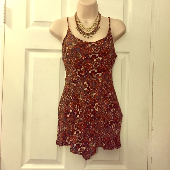 Forever 21 printed romper