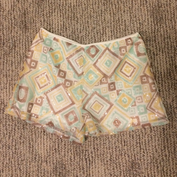 Sequin High Waisted Shorts