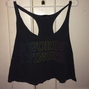 Crop tank top