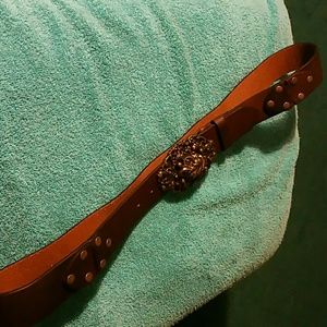 Leather Belt, size Large Brown