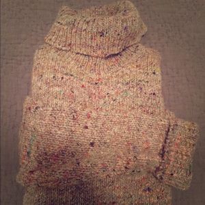 Celine marled wool turtleneck sweater