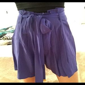 Juicy Couture Purple PaperBag Shorts