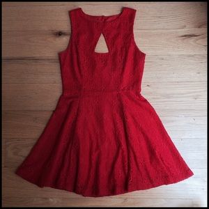 Lovely Red Lace Dress Lovely Red Lace Dress