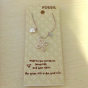 FOSSIL "green life" necklace