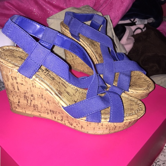 Blue 4" Wedges from Montego Bay Club by Payless