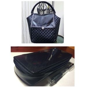 Victoria's Secret Tote & Estée Lauder Case Bundle