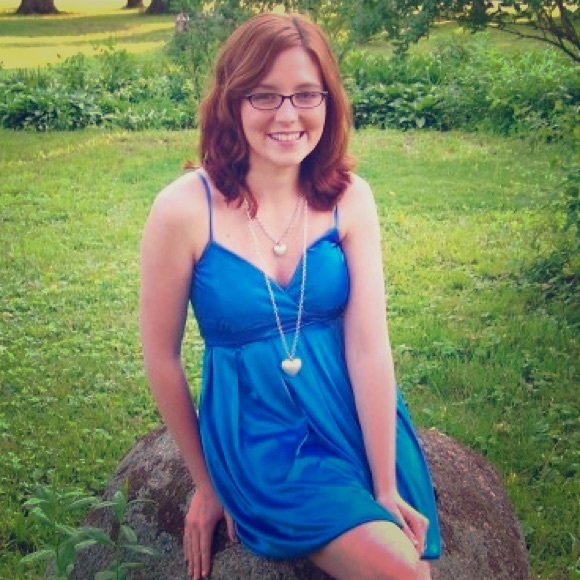 Blue party dress