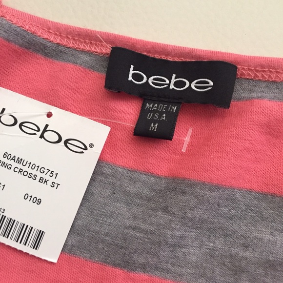 ⭐️SOLD ⭐️bebe cross back tank top❣ - Picture 2 of 3