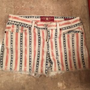 Patriotic Jean Shorts