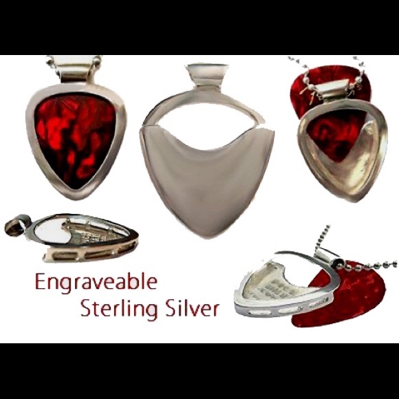 Pickbay Guitar Pick Holder silver 925 Pendant only