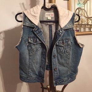 Jean Vest with Hood