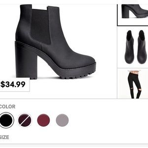 Black Platforms brand new with tags size 8 😊