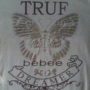 Bebee Yellow 3/4 Sleeve Butterfly Top