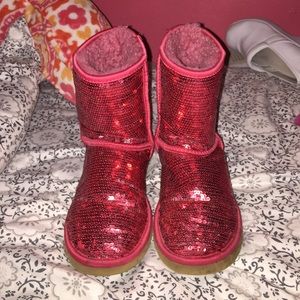 Red sequin UGGS