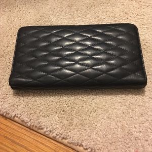 Black leather wallet
