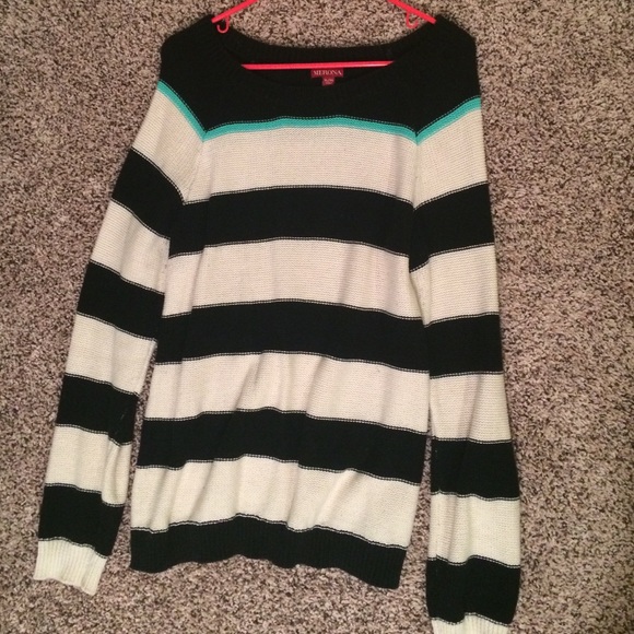 Black & White Striped Sweater