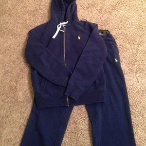 Men's Navy blue polo jogger with minimal fade.....