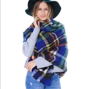 Blue Blanket Scarf