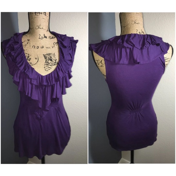 BCBG purple top Size S