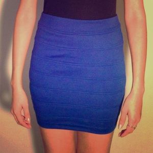 Bright Blue Pencil Skirt