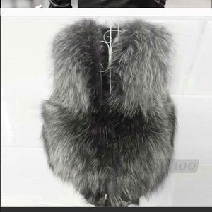 Faux fur vest