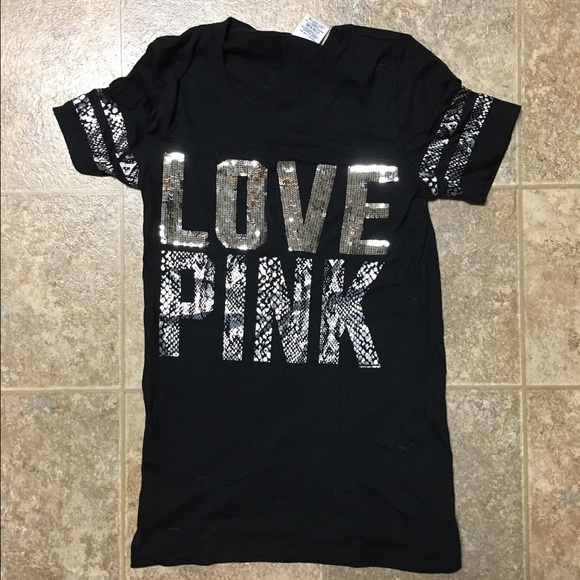 PINK Victoria's Secret Tops - PINK Sequin Tee