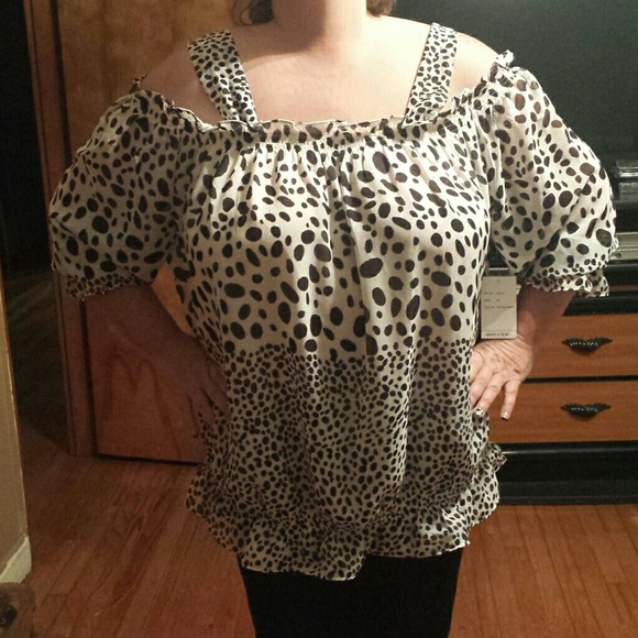 Leopard print blouse