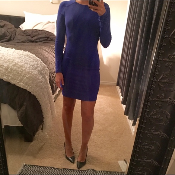 Blue Bandage Dress // Bebe