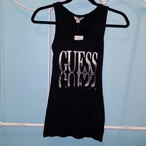 Black Guess Tank Top