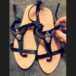 Zara black summer sandals