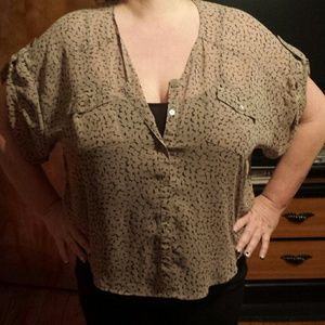 Quintessential Sheer buttoned up blouse