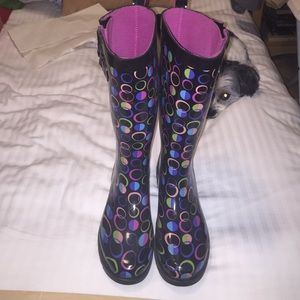 Multicolored Rain Boots