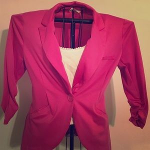 Fuchsia blazer