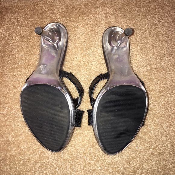 Jacqueline Ferrar Black Sparkly Heels - Picture 4 of 4