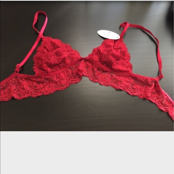 Red Lace Bralette