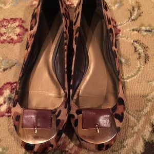 Final Price Inc Leopard Calf Hair Flats