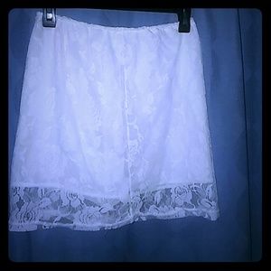 Ihot white lace strapless top