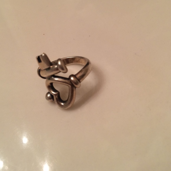 James Avery heart and key ring.