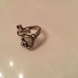 James Avery heart and key ring.