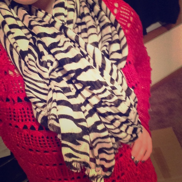 Zebra Print Scarf