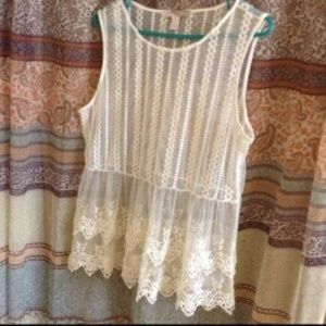 Off White Tank Top