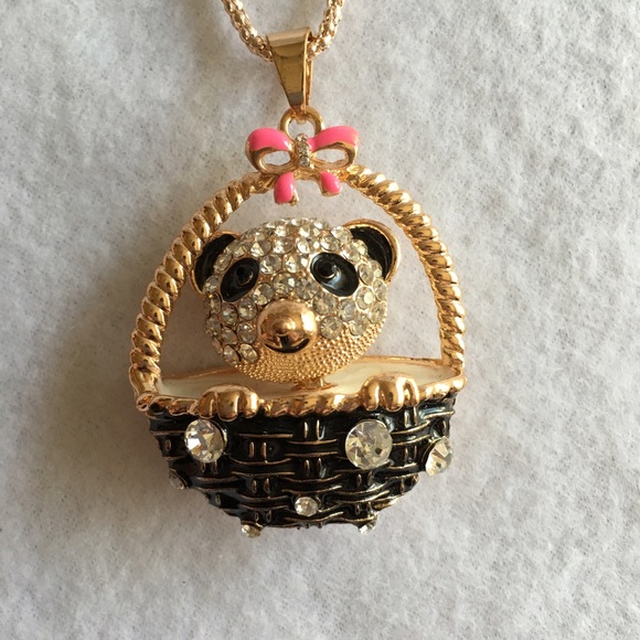 Betsey Johnson Panda Necklace NWT NEW