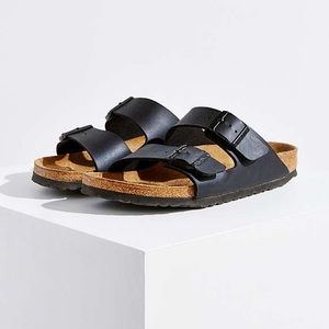 Birkenstock Arizona Sandals - Black - Birko-Flor